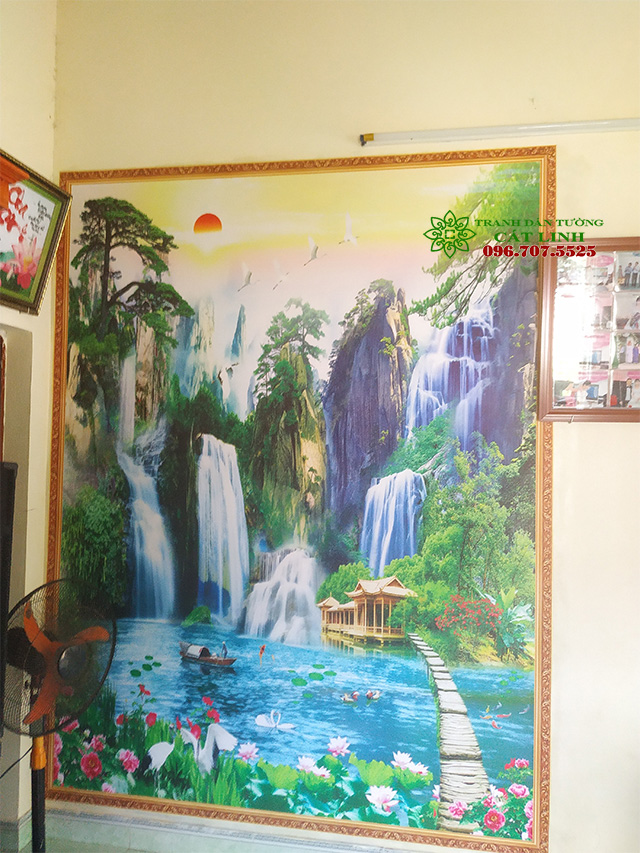 Tranh 3D Phòng Ngủ tại Tứ Kỳ