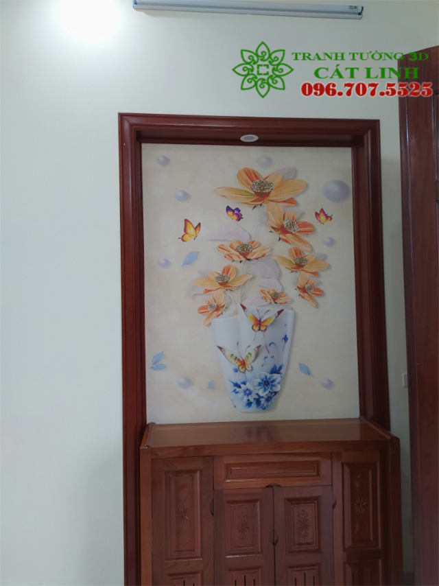 Tranh Hàn Cây Mùa Thi Lá Vàng