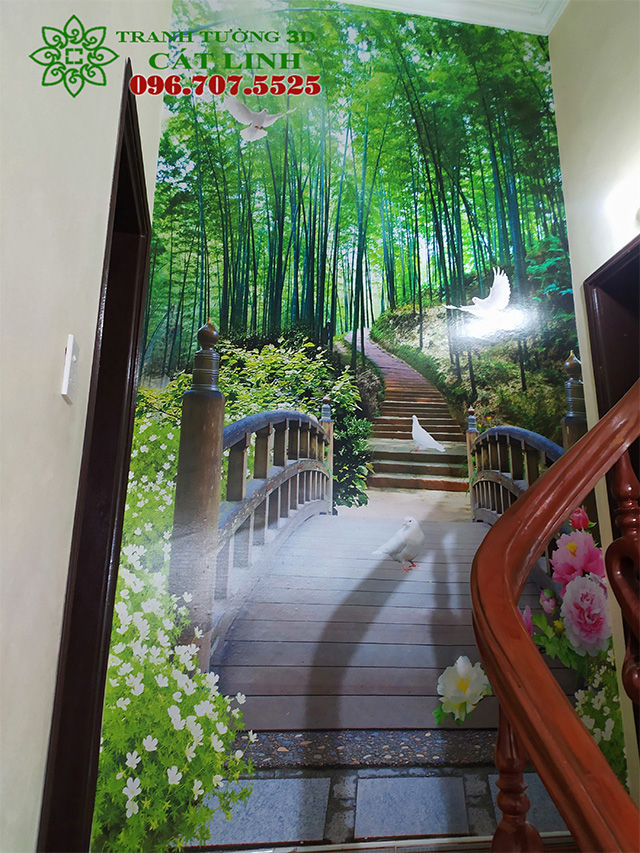 Tranh Cầu Thang tại Thái Sơn Kinh Môn 